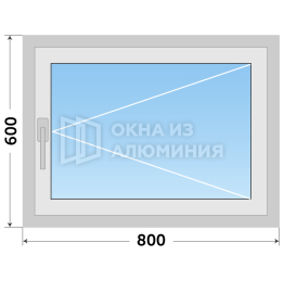 Окно металлическое готовое AL-816